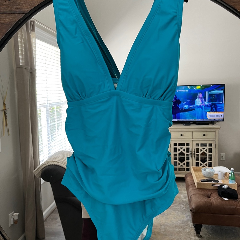 Cupshe Blue One Piece Swimsuit